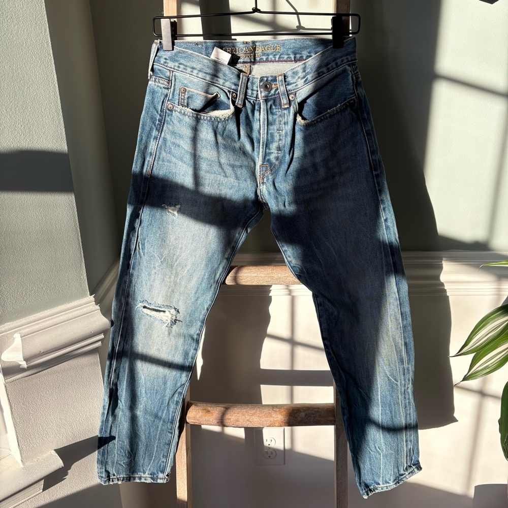 American Eagle Outfitters Slim Selvedge Jeans 1396 - Picture 9 of 12